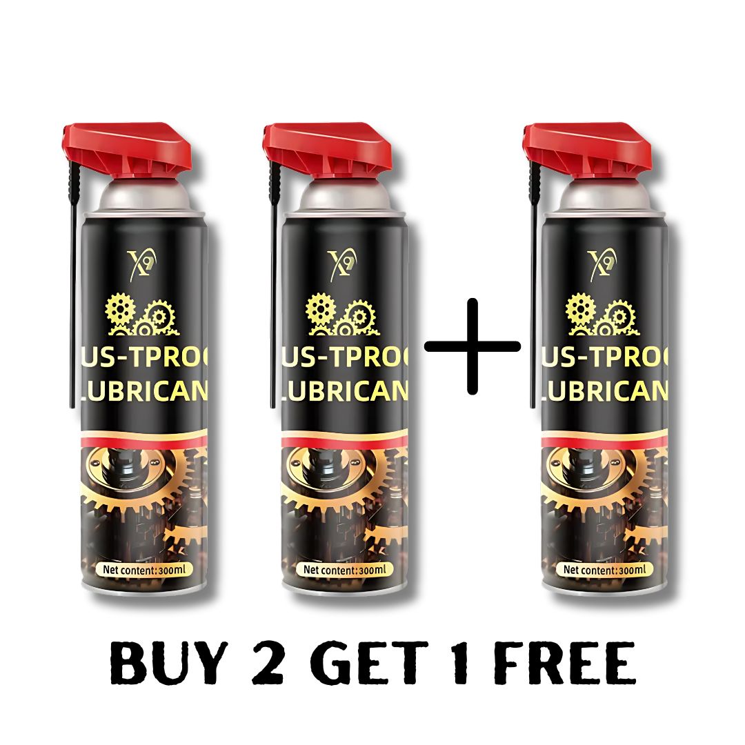 3-in-1 Rust-Proof Lubricant Spray – Quick Penetration, Lubrication, and Rust Removal (300ml) for Doors & Windows, Locks, Automotive Parts, Tools, Machinery