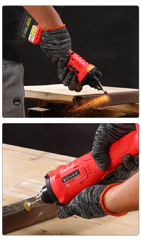 Brushless Lithium Electric 6mm Cordless Die Grinder with Upgraded Performance, Enhanced Safety & Durability, and Extended Shaft.