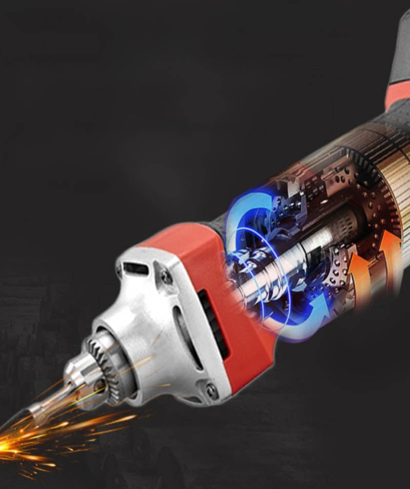 Compact 21V Rechargeable Lithium-ion Electric Straight Grinder for Stone Engraving, Jade Carving, Metal Polishing