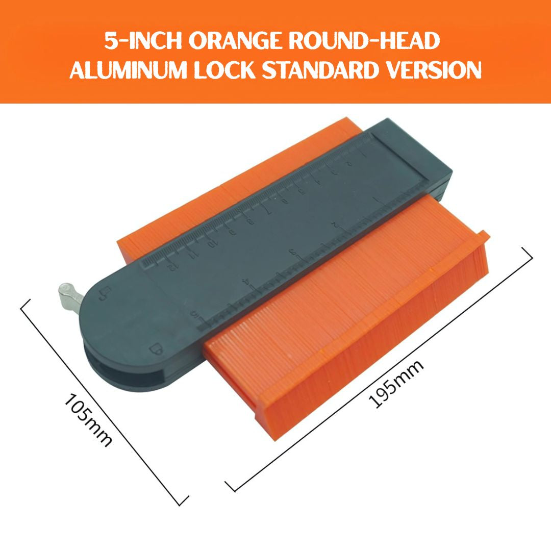 Contour Gauge with Lock - Precision Profile Shape Duplicator Tool | 5”/6’’/10”/15’’/20’’ Measuring Template for Woodworking, Flooring, Carpentry, Tiling & DIY Projects (ABS Material)