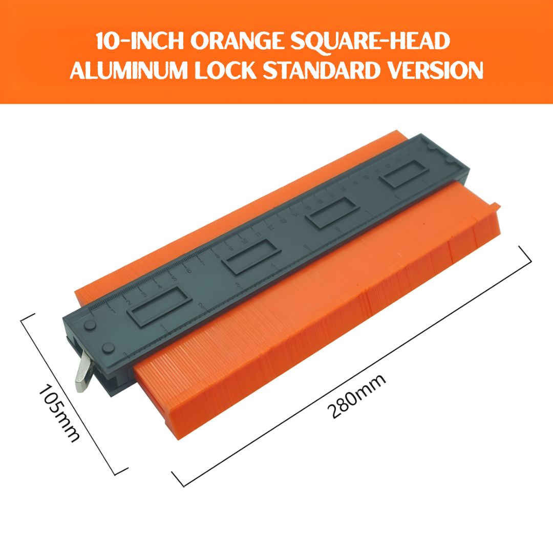 Contour Gauge with Lock - Precision Profile Shape Duplicator Tool | 5”/6’’/10”/15’’/20’’ Measuring Template for Woodworking, Flooring, Carpentry, Tiling & DIY Projects (ABS Material)