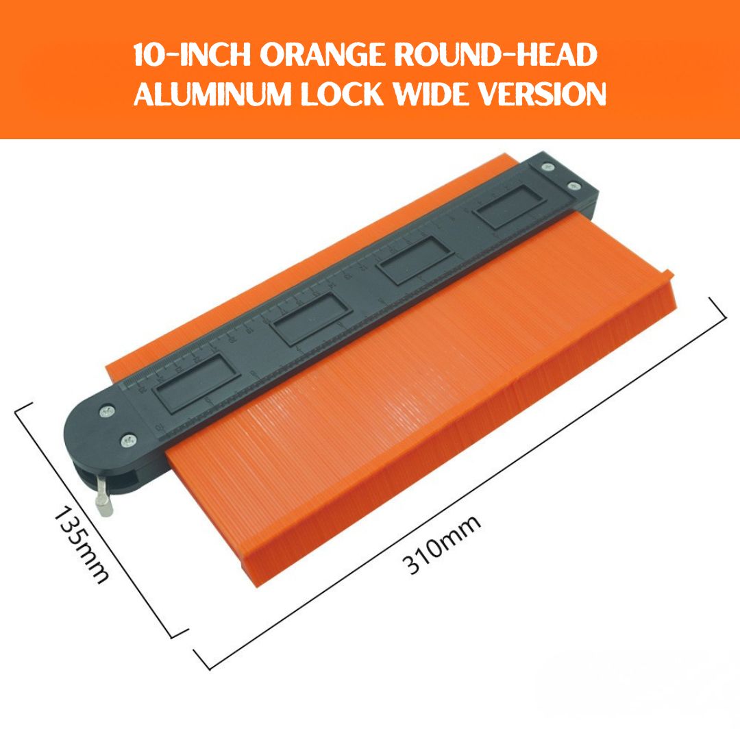 Contour Gauge with Lock - Precision Profile Shape Duplicator Tool | 5”/6’’/10”/15’’/20’’ Measuring Template for Woodworking, Flooring, Carpentry, Tiling & DIY Projects (ABS Material)