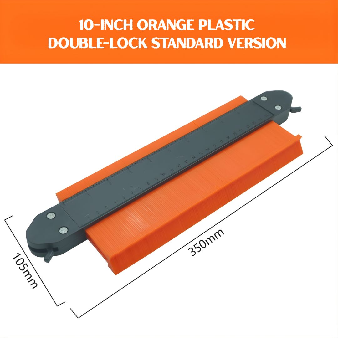 Contour Gauge with Lock - Precision Profile Shape Duplicator Tool | 5”/6’’/10”/15’’/20’’ Measuring Template for Woodworking, Flooring, Carpentry, Tiling & DIY Projects (ABS Material)