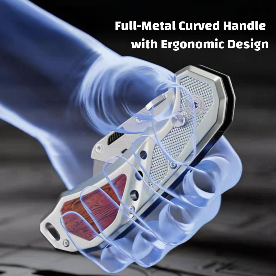 Heavy-Duty Stainless Steel Utility Knife – Foldable Wallpaper & Craft Knife with Tungsten Steel Reinforcement