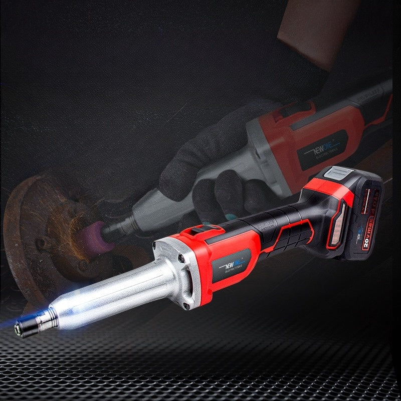 Lithium-Ion Brushless Cordless Straight Die Grinder with Upgraded Battery Capacity of 4,000mAh and An Extended 2.8-inch Length Output Shaft