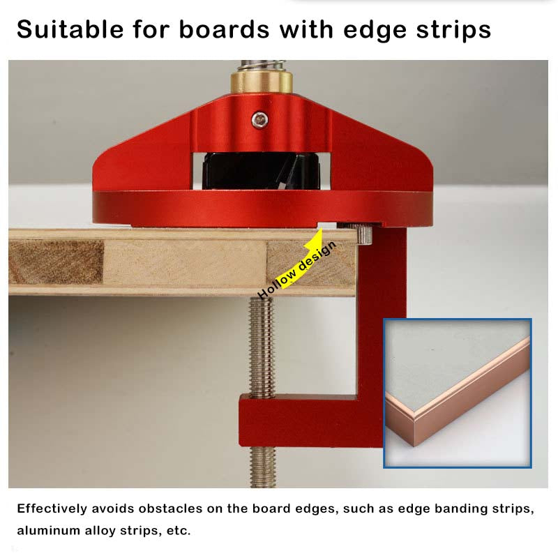 Multi-Functional Self-Contained Fixture 35mm Door Hinge Jig for Hinge Hole Drilling, Wood Mortise Hole Drilling, Vertical Hole Drilling
