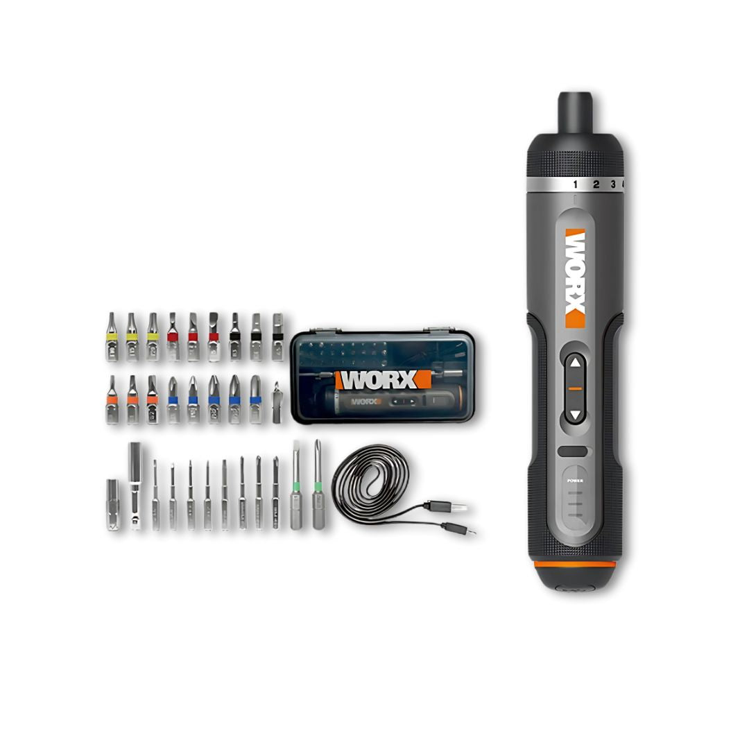 Rechargeable Electric Screwdriver Set – Compact, Multi-Torque, USB-C Charging, LED-Lit for Home & DIY