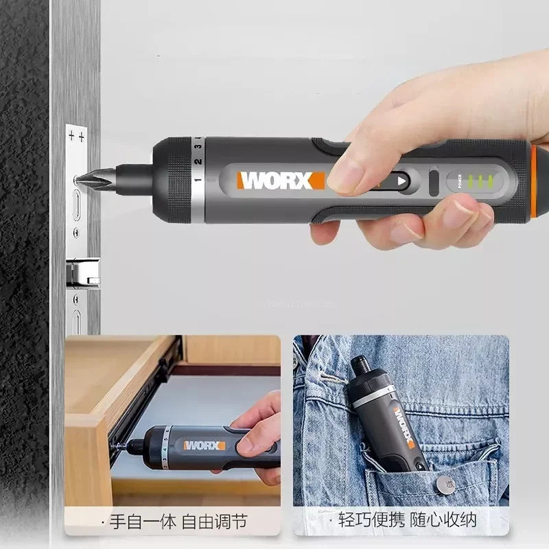 Rechargeable Electric Screwdriver Set – Compact, Multi-Torque, USB-C Charging, LED-Lit for Home & DIY