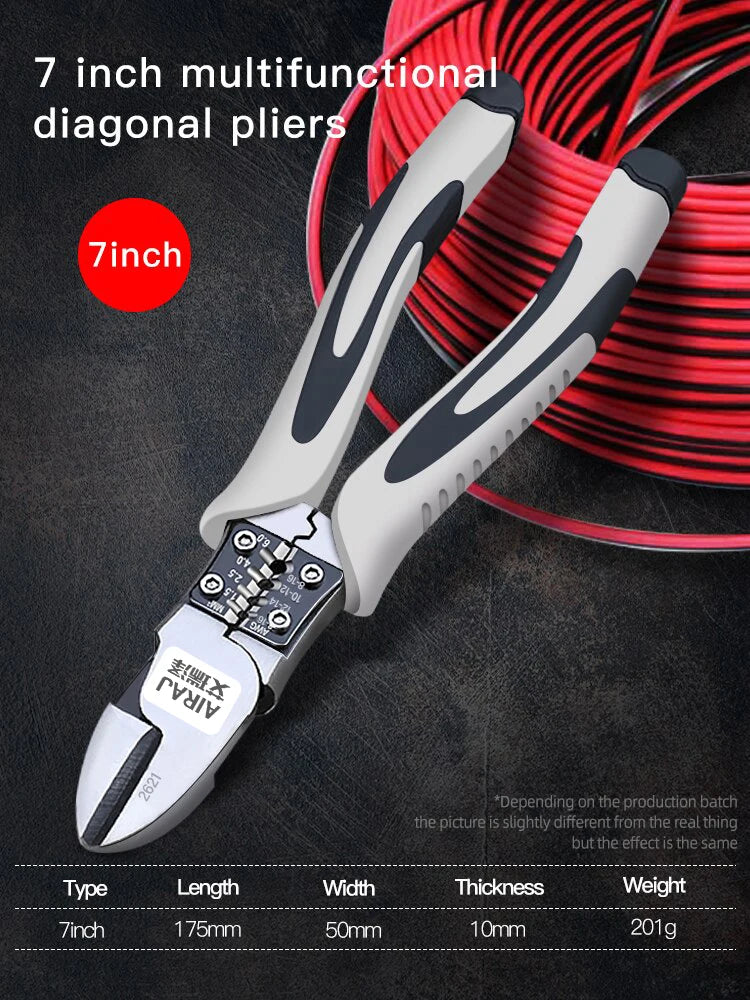 Pro-Grade Multifunctional Wire Pliers – 7/8/9 Inch Sharp Cutting, Stripping & Crimping Tool for Electrical & Industrial Work