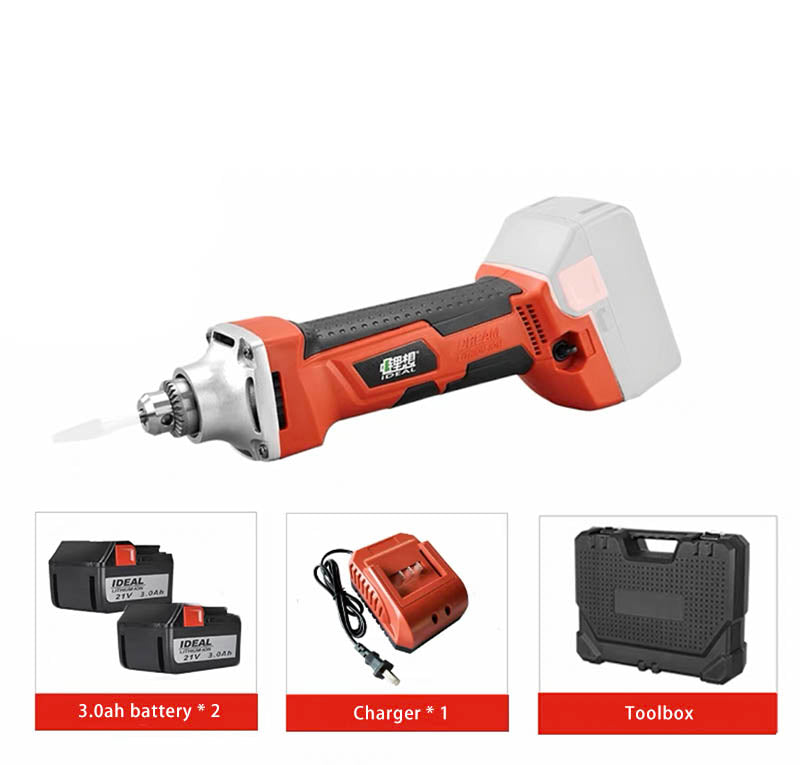 Compact 21V Rechargeable Lithium-ion Electric Straight Grinder for Stone Engraving, Jade Carving, Metal Polishing