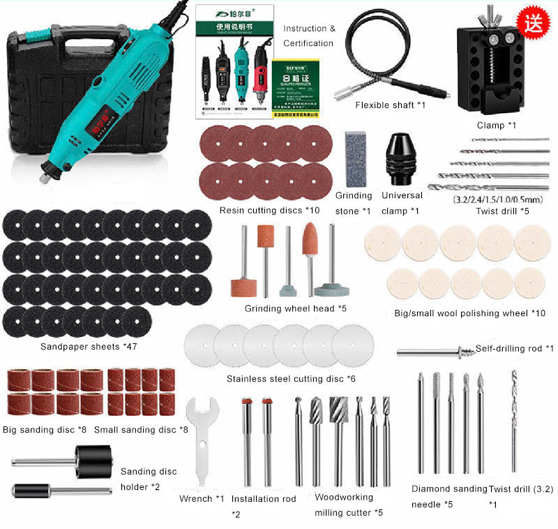 Mini Electric Carving Tool for Wood, Stone, Metal, Plastic with High Power Output