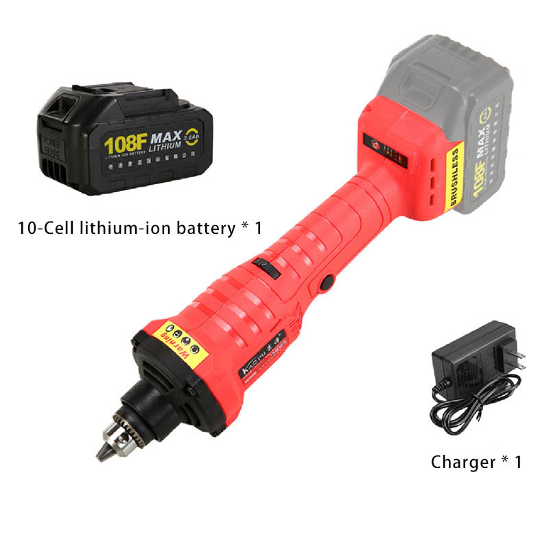 Brushless Lithium Electric 6mm Cordless Die Grinder with Upgraded Performance, Enhanced Safety & Durability, and Extended Shaft.