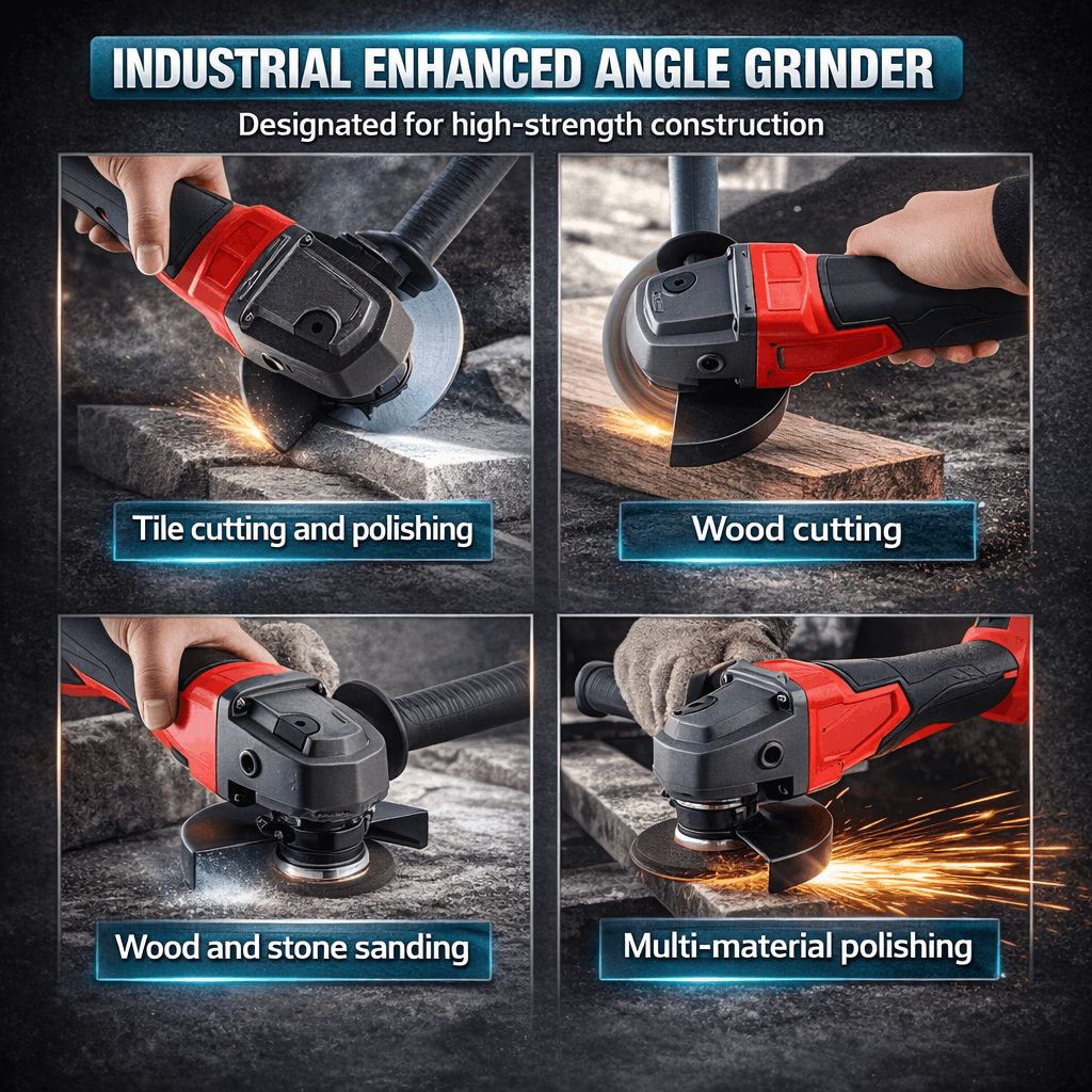 125mm Brushless Cordless Angle Grinder – 8,500RPM Power Tool Compatible with Milwaukee 18V Batteries, M14 Spindle, Heavy-Duty Cutting & Grinding for Electricians, Plumbers, and HVAC Professionals
