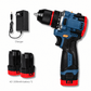 16.8V Brushless Cordless Drill Driver with 50Nm Torque, 2-Speed Control & Variable Speed - Rechargeable Electric Screwdriver for Electrical & Plumbing Maintenance, Home Renovation, Furniture Installation