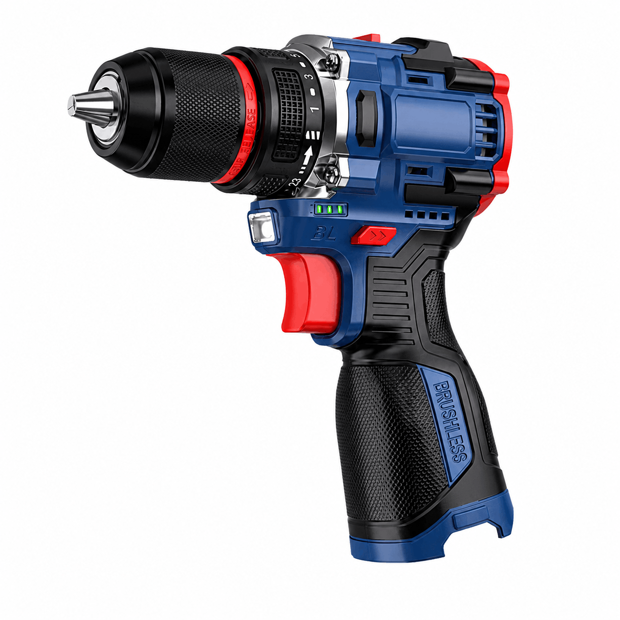 16.8V Brushless Cordless Drill Driver with 50Nm Torque, 2-Speed Control & Variable Speed - Rechargeable Electric Screwdriver for Electrical & Plumbing Maintenance, Home Renovation, Furniture Installation
