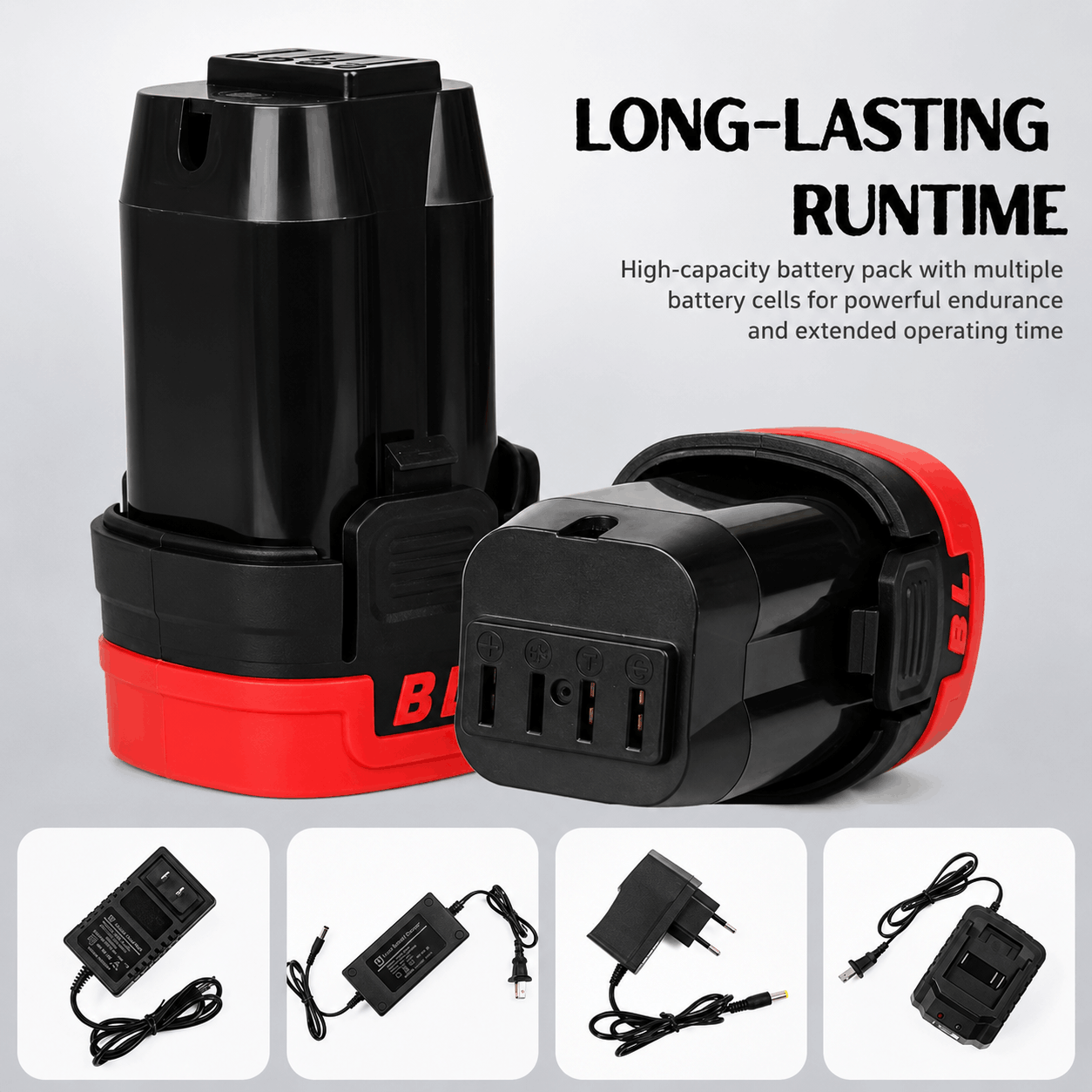 16.8V Brushless Cordless Drill Driver with 50Nm Torque, 2-Speed Control & Variable Speed - Rechargeable Electric Screwdriver for Electrical & Plumbing Maintenance, Home Renovation, Furniture Installation