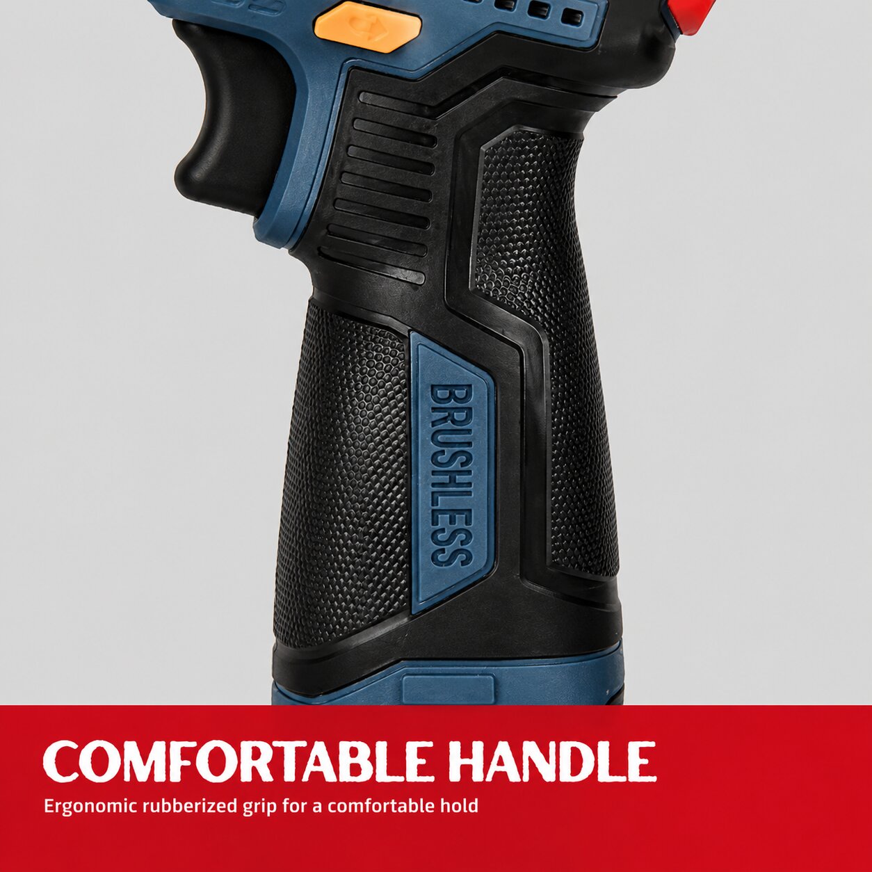 16.8V Brushless Cordless Drill Driver with 50Nm Torque, 2-Speed Control & Variable Speed - Rechargeable Electric Screwdriver for Electrical & Plumbing Maintenance, Home Renovation, Furniture Installation