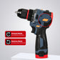 16.8V Brushless Cordless Drill Driver with 50Nm Torque, 2-Speed Control & Variable Speed - Rechargeable Electric Screwdriver for Electrical & Plumbing Maintenance, Home Renovation, Furniture Installation