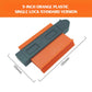 Contour Gauge with Lock - Precision Profile Shape Duplicator Tool | 5”/6’’/10”/15’’/20’’ Measuring Template for Woodworking, Flooring, Carpentry, Tiling & DIY Projects (ABS Material)