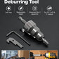 Power Conduit Reamer Tool Kit, EMT Deburring Tool with Replaceable Blade, 1/4" Hex Shank, No. 2 Square Bit, for 1/2", 3/4" & 1" Conduit