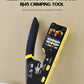 EZ Pass-Through RJ45 Crimping Tool, 3-in-1 Ethernet Cable Crimper with Cutter & Stripper, Dual 8P/6P for Pass-Through & Standard RJ45/RJ11 Connectors, Cat5e/Cat6