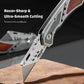 Heavy-Duty Stainless Steel Utility Knife – Foldable Wallpaper & Craft Knife with Tungsten Steel Reinforcement