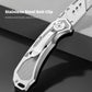 Heavy-Duty Stainless Steel Utility Knife – Foldable Wallpaper & Craft Knife with Tungsten Steel Reinforcement