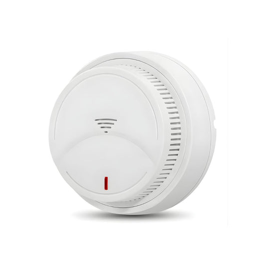 Home Standalone Photoelectric Smoke Detector - 360° Fire Safety Alarm with One-Button Test & Low Battery Alert