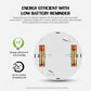 Home Standalone Photoelectric Smoke Detector - 360° Fire Safety Alarm with One-Button Test & Low Battery Alert