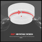 Home Standalone Photoelectric Smoke Detector - 360° Fire Safety Alarm with One-Button Test & Low Battery Alert