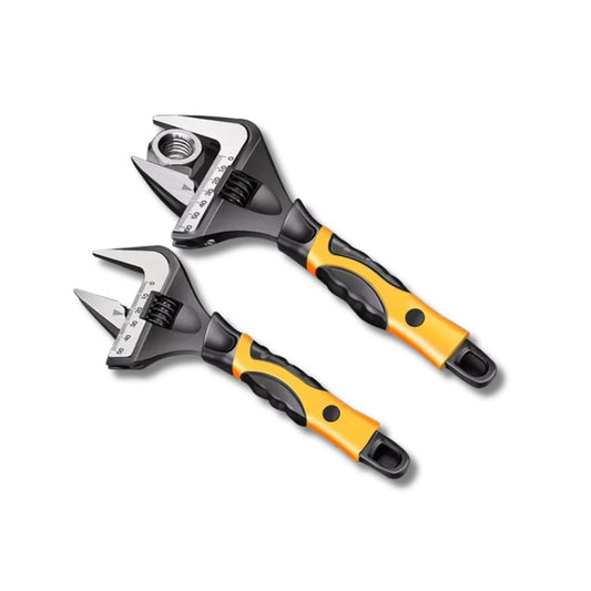 Industrial-Grade Adjustable Wrench Chromium Vanadium Steel Spanner for Plumbing, Repair & Household Tasks
