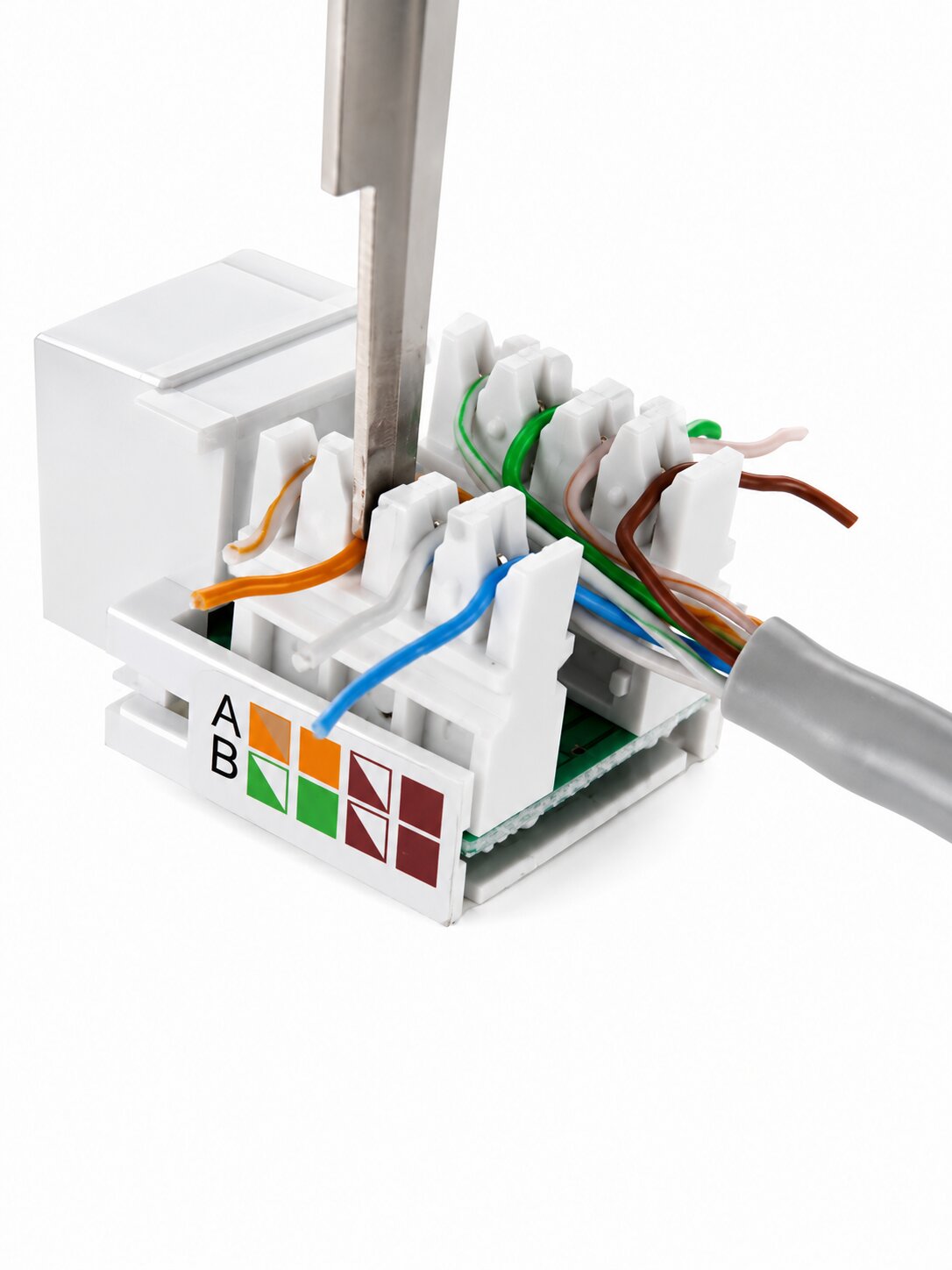 SR-PD12 Lightweight Multi-Function Punch Down Tool | Structured Cabling Tool for Keystone Jacks, Patch Panels & 110 IDC Termination
