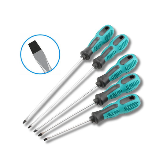 Magnetic Flat Head Cross Screwdriver - Anti-Slip, Durable Chrome-Vanadium Steel for Precision Household & DIY Tasks