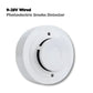 Home Standalone Photoelectric Smoke Detector - 360° Fire Safety Alarm with One-Button Test & Low Battery Alert