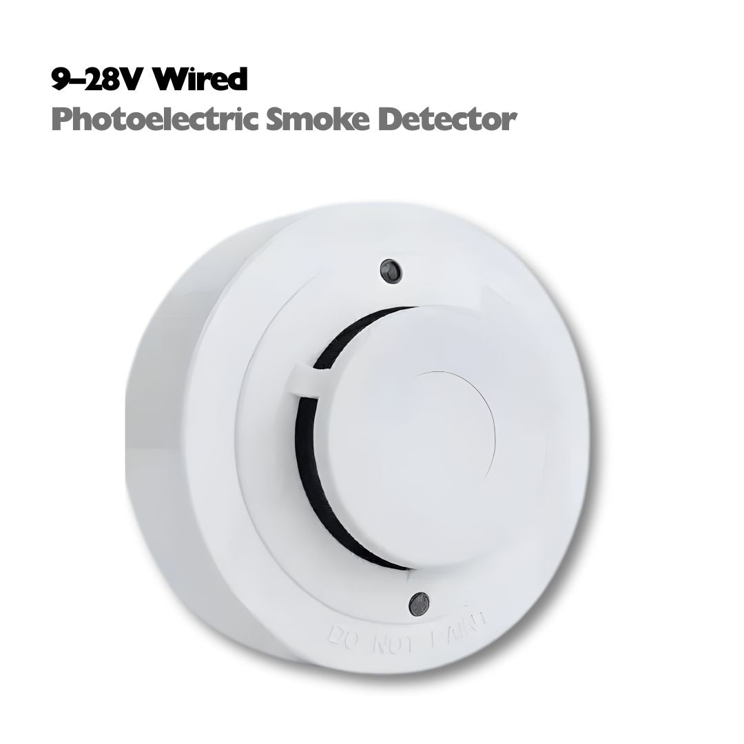 Home Standalone Photoelectric Smoke Detector - 360° Fire Safety Alarm with One-Button Test & Low Battery Alert