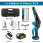 8” Cordless Brushless Chainsaw – Compact Power Cutter for Woodworking & Garden Use | Compatible with Makita 18V Batteries
