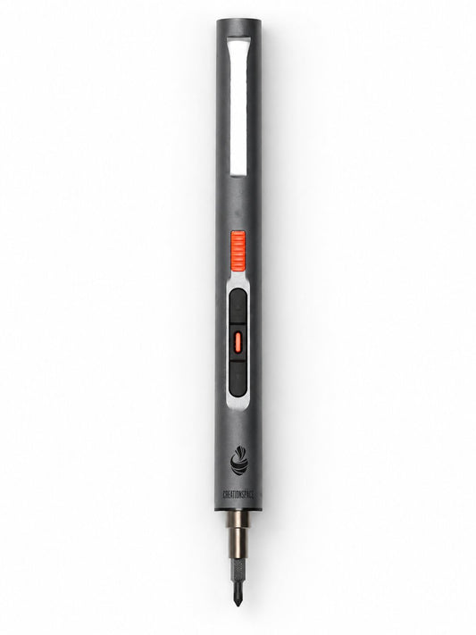 SR-SD18D Mini Electric Screwdriver Kit | 0.6N·m High-Torque 3-Setting Precision Screwdriver | 26 Bits, 3mm Universal Chuck for Drilling, 3 LED Lights for Computer, Phone, Electronics Repair